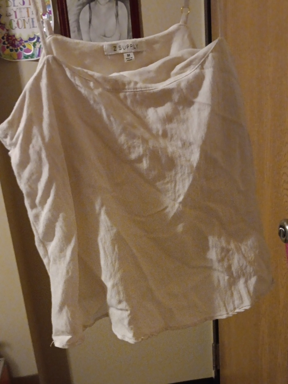 Z Supply Cream Spaghetti Strap Tank
